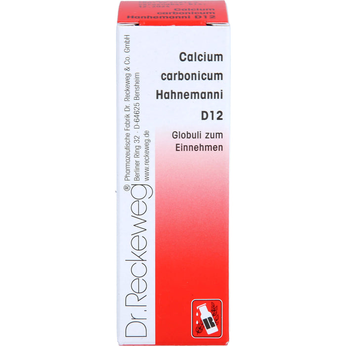 DR. RECKEWEG & CO Calcium carbonicum Hahnemanni D 12 Globuli, 10 g Globuli