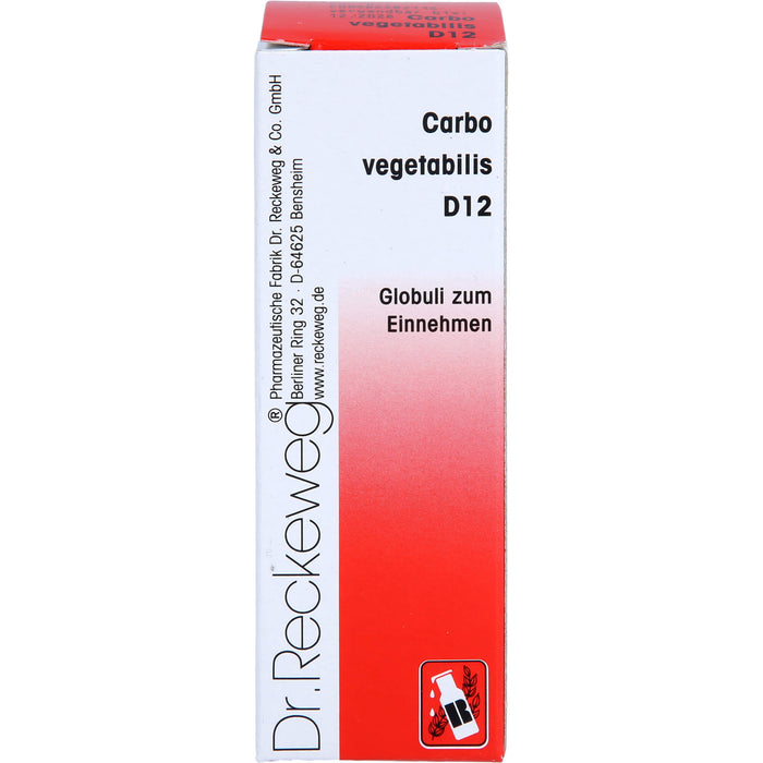 DR. RECKEWEG & CO Carbo vegetabilis D 12 Globuli, 10 g Globuli