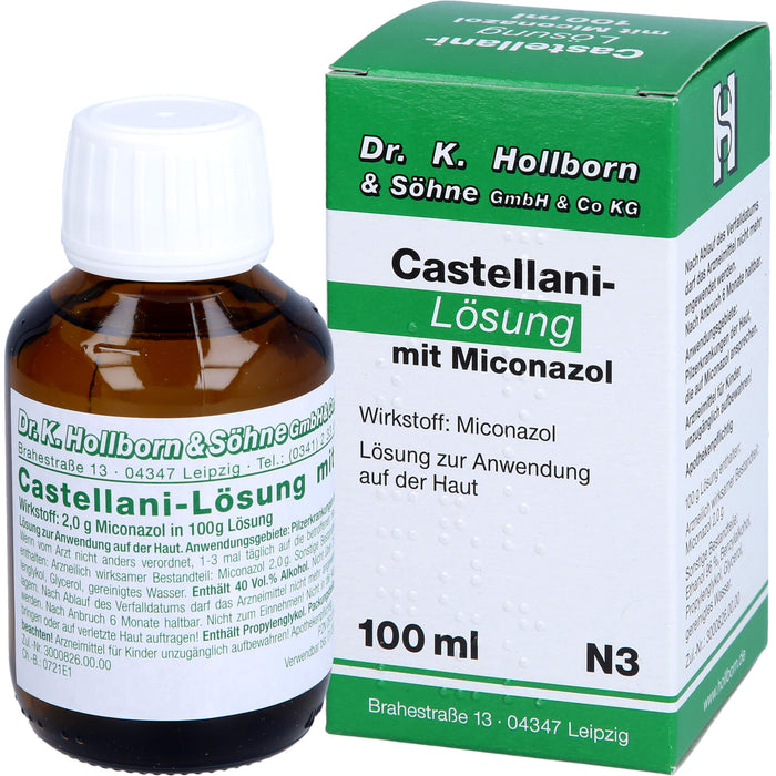 Castellani-Lösung mit Miconazol bei Pilzerkrankungen der Haut, 100 ml Solution