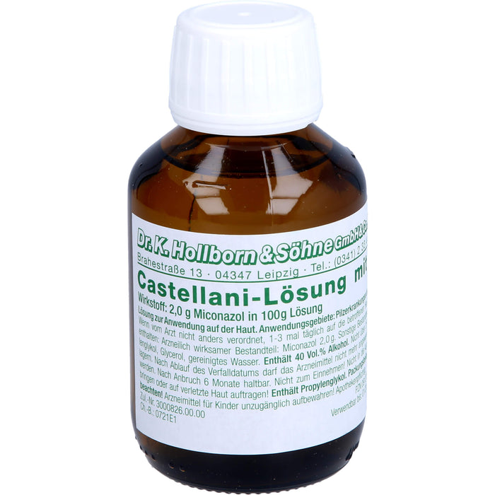 Castellani-Lösung mit Miconazol bei Pilzerkrankungen der Haut, 100 ml Solution