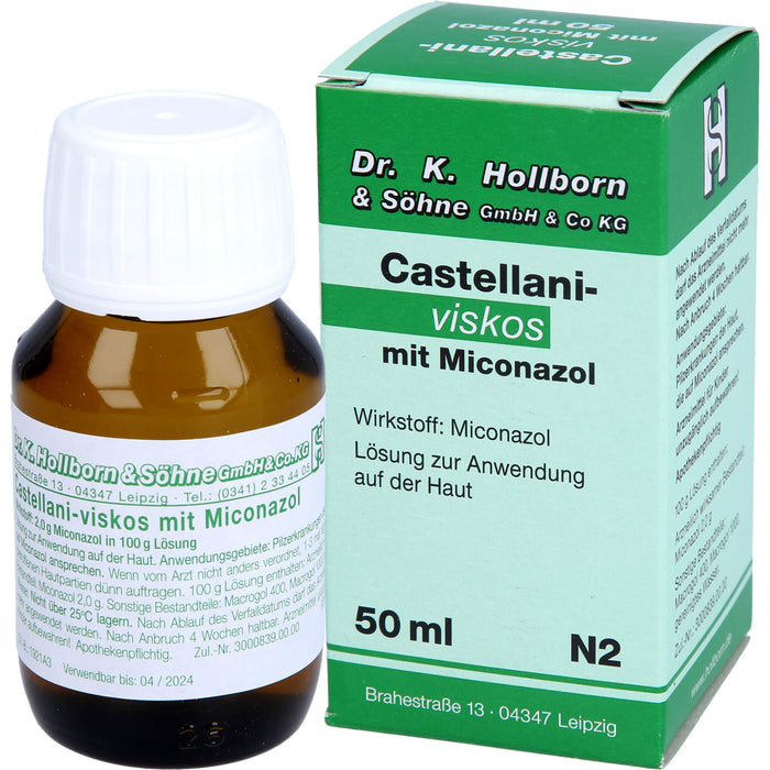 Castellani-viskos mit Miconazol bei Pilzerkrankungen der Haut, 50 ml Solution