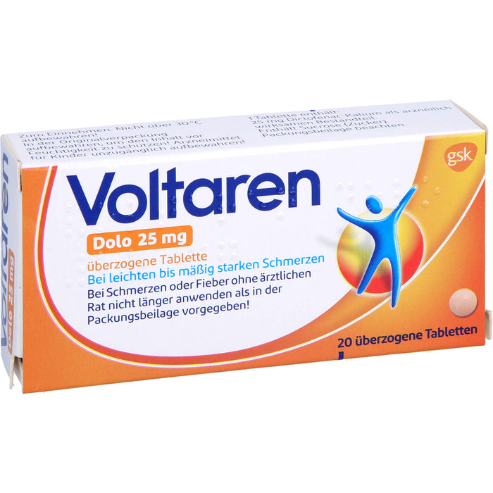 Voltaren Dolo 25 mg Tabletten, 20 pc Tablettes