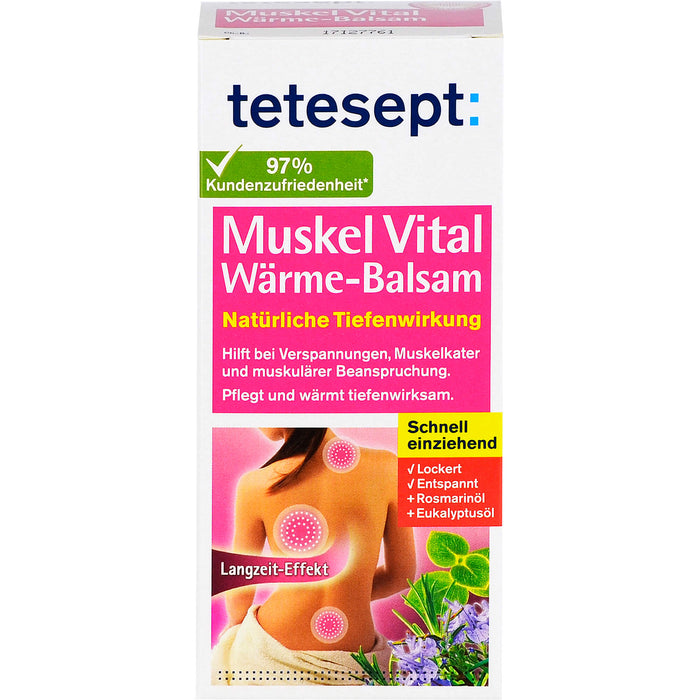 tetesept: Muskel Vital Wärme-Balsam schnell einziehend, 100 g Creme