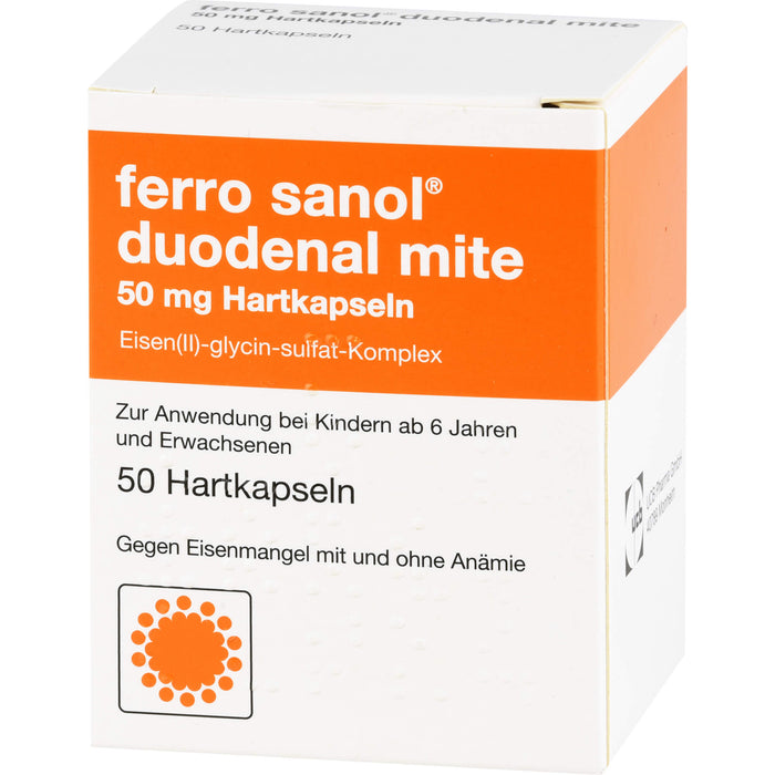 ferro sanol duodenal mite 50 mg Kapseln, 50 pc Capsules