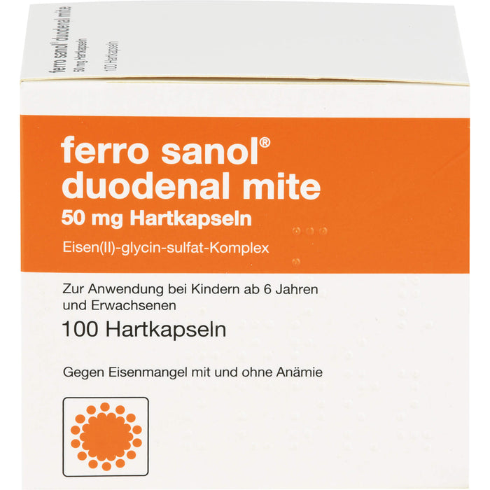 ferro sanol duodenal mite 50 mg Kapseln, 100 pc Capsules