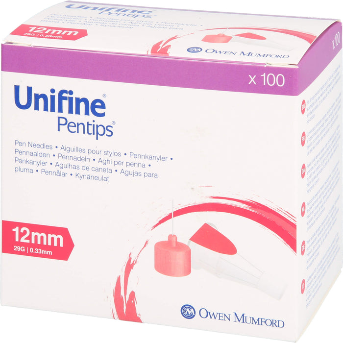 Unifine Pentips 12mm 29G, 100 St KAN