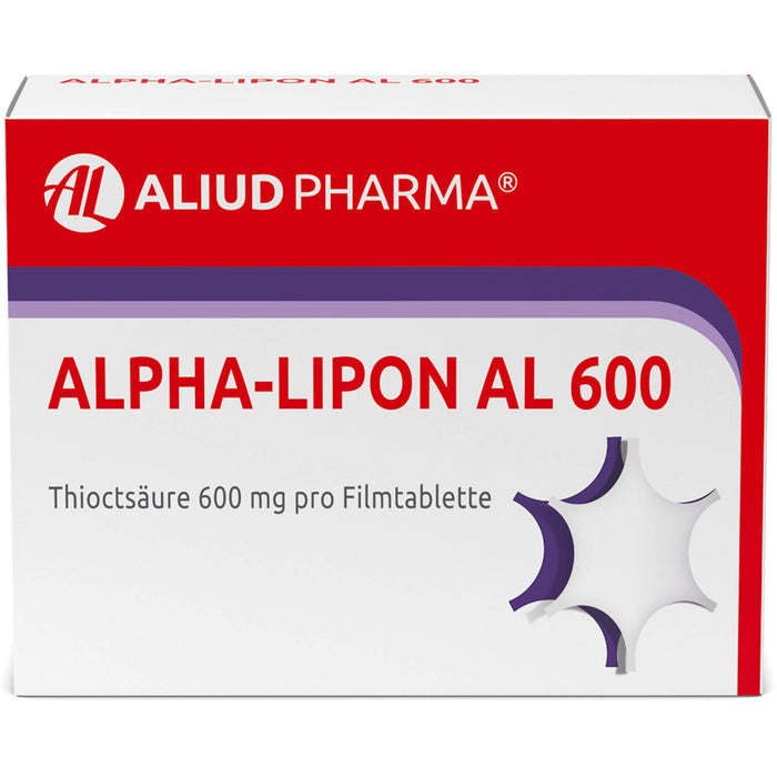 Alpha-Lipon AL 600 Filmtabletten bei Empfindungsstörungen an Armen und Beinen, 60 pc Tablettes