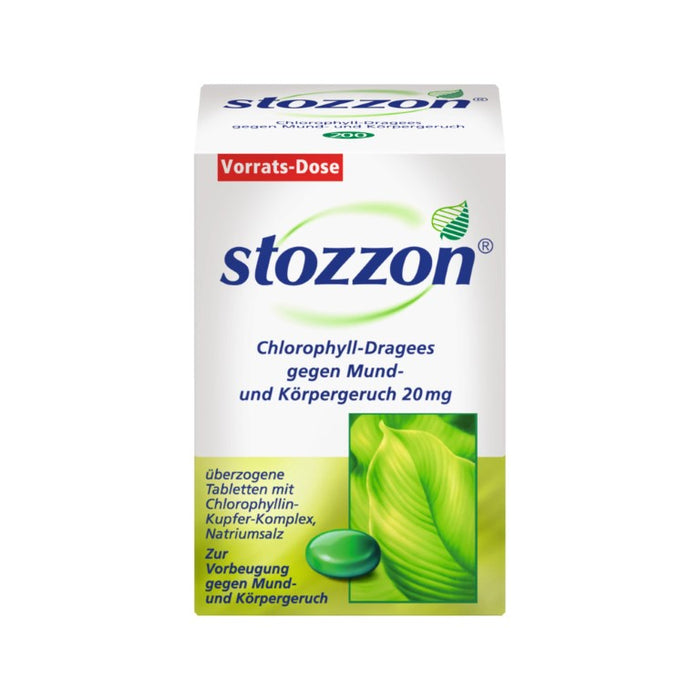 stozzon Chlorophyll-Dragees gegen Mund- und Körpergeruch, 200 pcs. Tablets