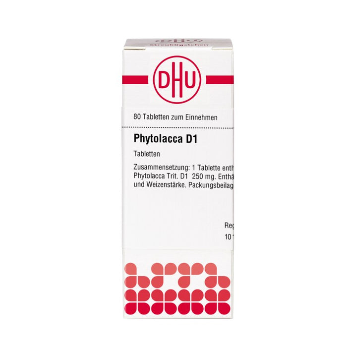 DHU Phytolacca D1 Tabletten, 80 pc Tablettes