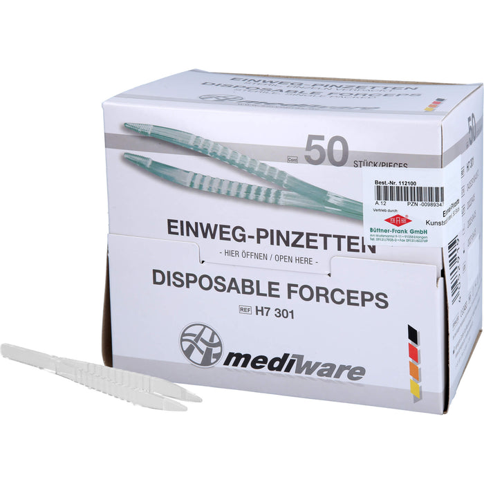 Büttner-Frank Einmal-Pinzetten steril, 50 pcs. Tweezers