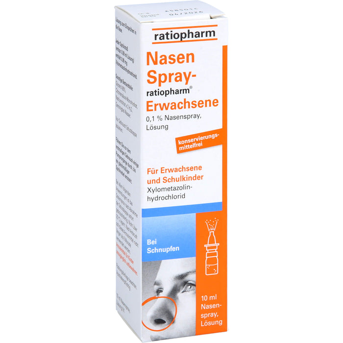 NasenSpray-ratiopharm Erwachsene, 10 ml Solution