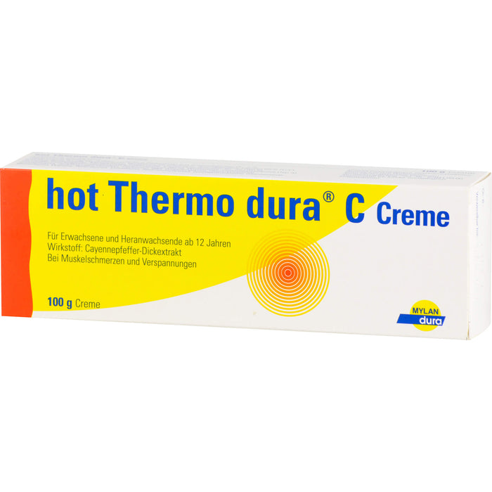 hot Thermo dura C Creme bei Muskelschmerzen und Verspannungen, 100 g Cream