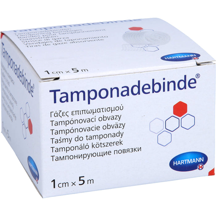 HARTMANN Tamponadebinde 5 m x 1 cm steril, 1 pc Tamponnades