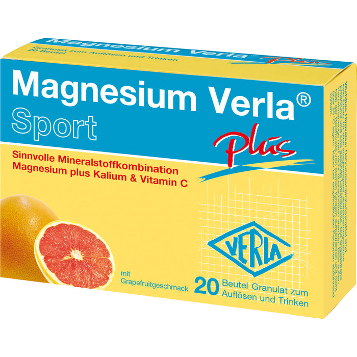 Magnesium Verla plus Sport Granulat, 20 pcs. Sachets