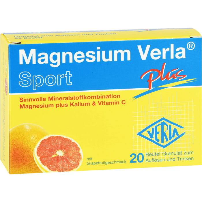 Magnesium Verla plus Sport Granulat, 20 St. Beutel