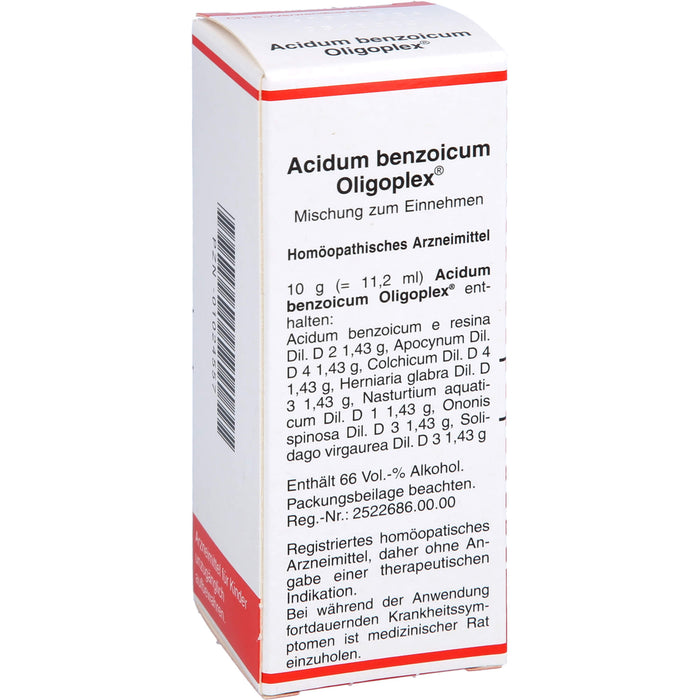 Acidum benzoicum Oligoplex, Mischung, 50 ml LIQ