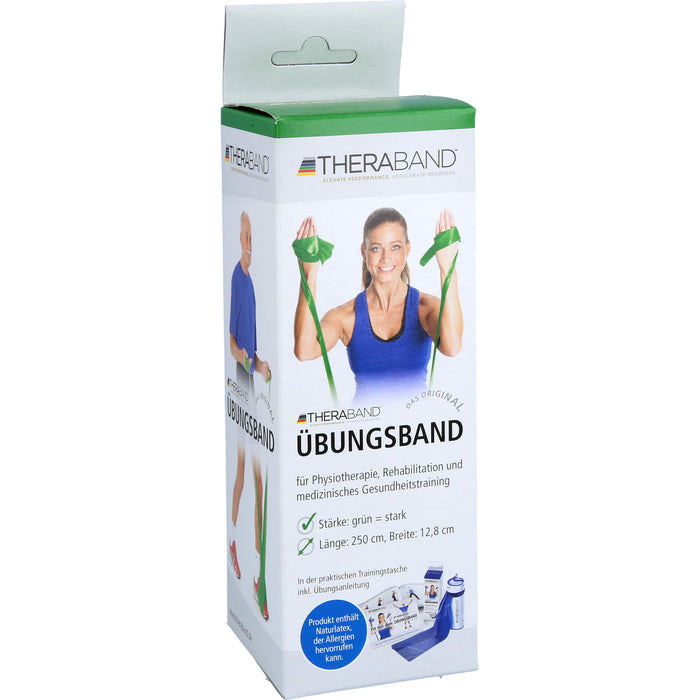 THERABAND Übungsband 2,5 m stark grün, 1 St. Packung