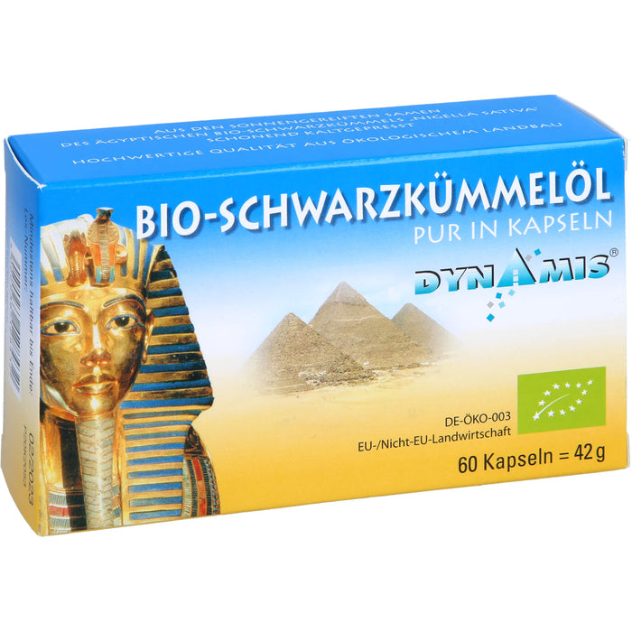 DYNAMIS Bio-Schwarzkümmelöl pur in Kapseln, 60 pc Capsules