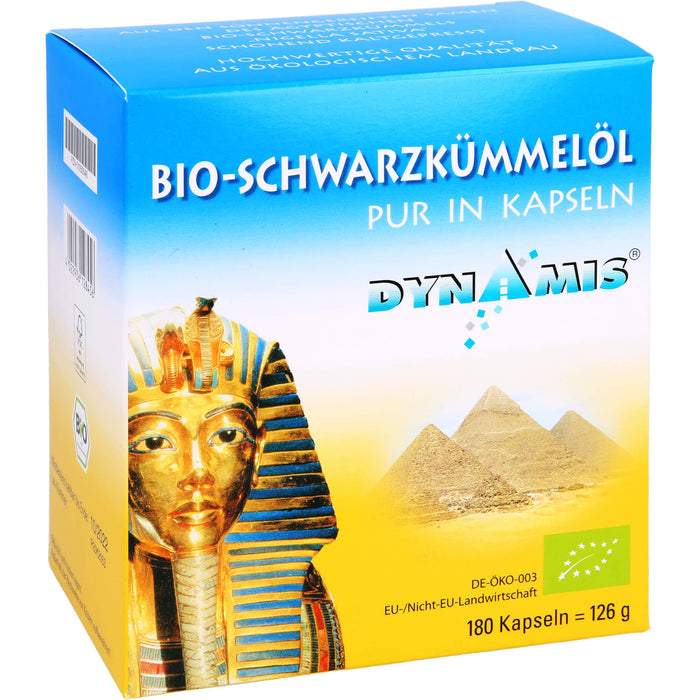 DYNAMIS Bio-Schwarzkümmelöl pur in Kapseln, 180 pc Capsules