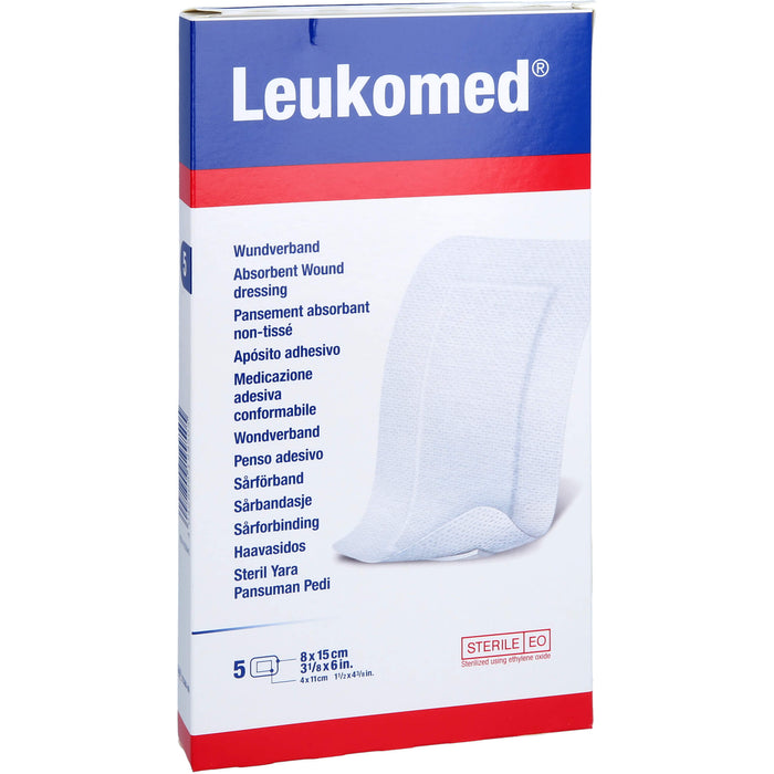 Leukomed Wundverband 8 x 15 cm, 5 pc Pansement