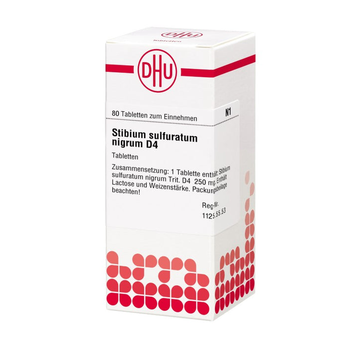 DHU Stibium sulfuratum nigrum D4 Tabletten, 80 pcs. Tablets