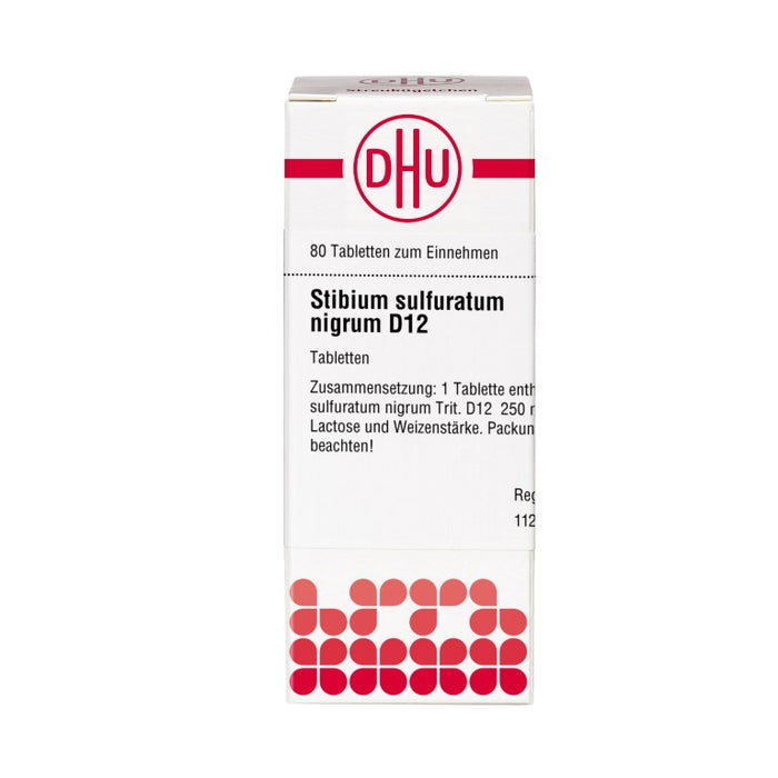 DHU Stibium sulfuratum nigrum D12 Tabletten, 80 pc Tablettes