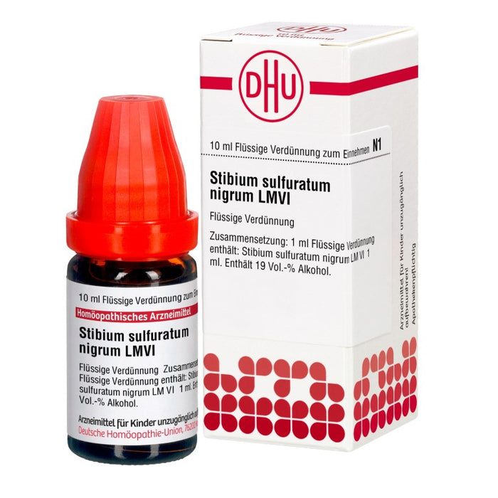 Stibium sulfuratum nigrum LM VI DHU Dilution, 10 ml Lösung