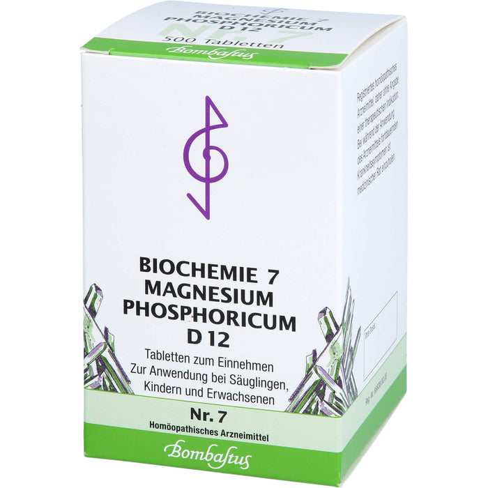 Biochemie 7 Magnesium phosphoricum Bombastus D12 Tbl., 500 pc Tablettes