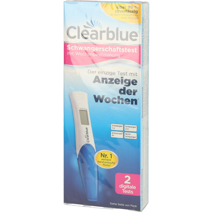 Clearblue Digital Schwangerschaftstest mit Wochenbestimmung, 2 St. Test