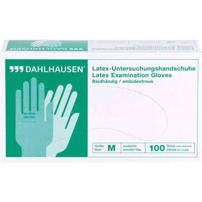 Latex-Handschuhe ungepudert Gr.M, 100 St. Handschuhe