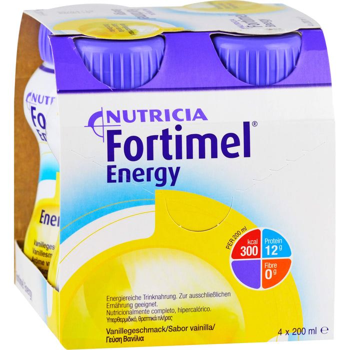 Fortimel Energy Vanillegeschmack, 4X200 ml FLU