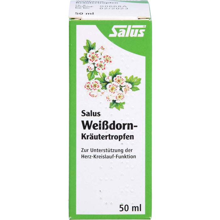 Salus Weißdorn-Kräutertropfen zur Unterstützung der Herz-Kreislauf-Funktion, 50 ml Lösung