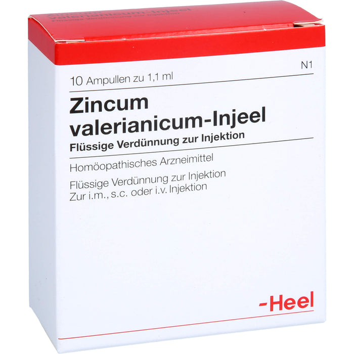 Zincum valerianicum Injeel flüssige Verdünnung, 10 St. Ampullen