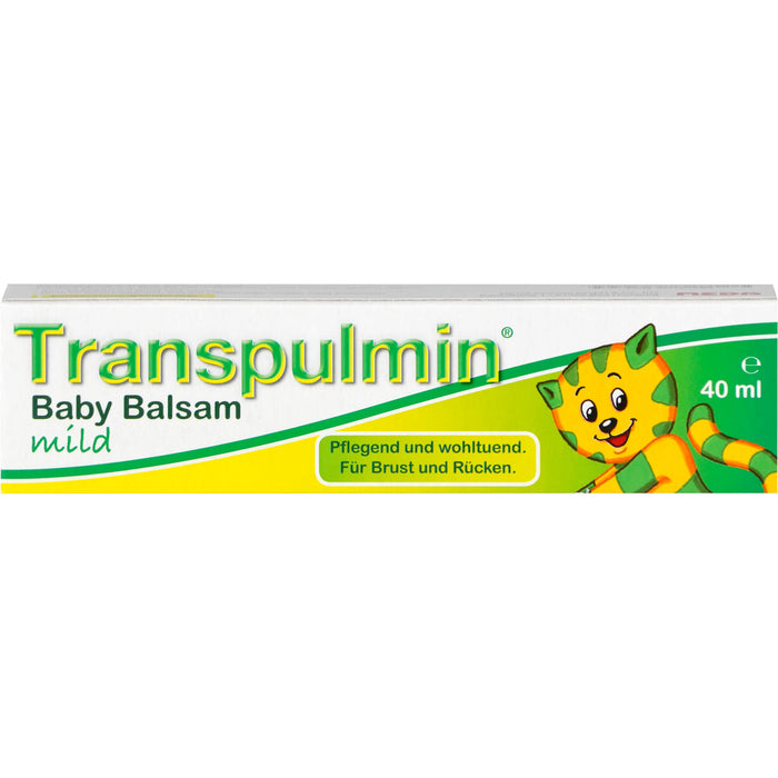 Transpulmin Baby Balsam mild für Brust und Rücken, 40 ml Creme