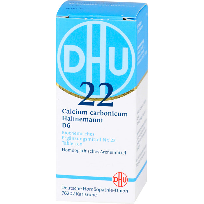 DHU Schüßler-Salz Nr. 22 Calcium carbonicum Hahnemanni D6 Tabletten, 80 pc Tablettes