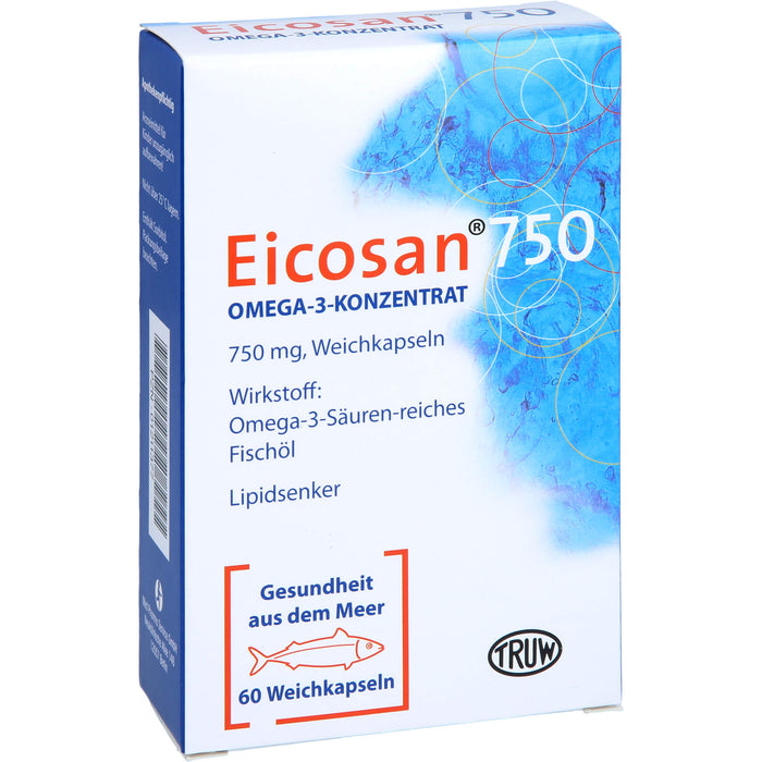 Eicosan 750 Omega-3-Konzentrat, Weichkapseln, 60 St WKA