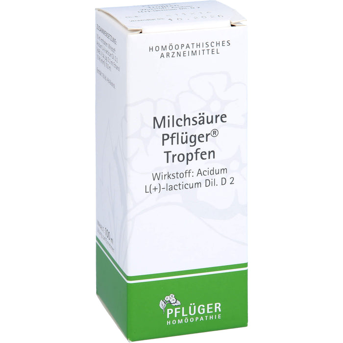 Milchsäure Pflüger Tropfen, 100 ml Lösung