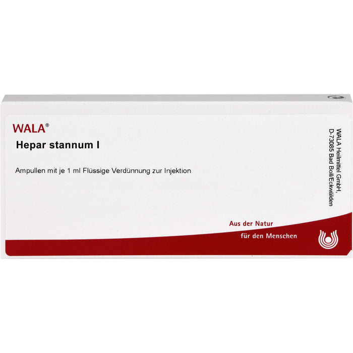 WALA Hepar/Stannum I Ampullen, 10 pcs. Ampoules