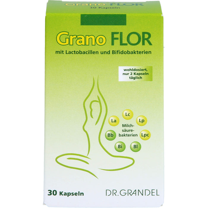 DR. GRANDEL Grano Flor Kapseln mit Milchsäurebakterien, 30 pc Capsules