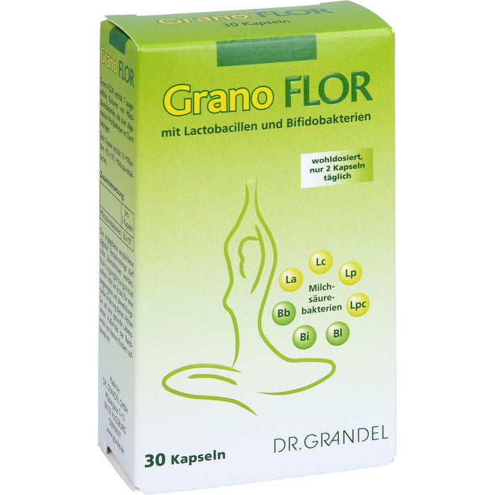 DR. GRANDEL Grano Flor Kapseln mit Milchsäurebakterien, 30 pcs. Capsules