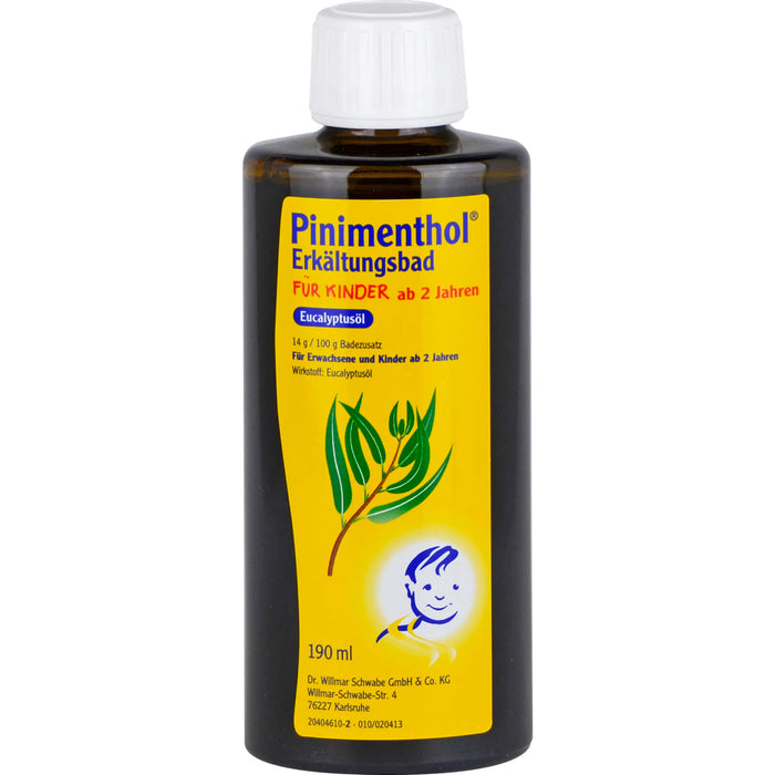 Pinimenthol Eucalyptusöl Erkältungsbad für Kinder ab 2, 190 ml Bath additive