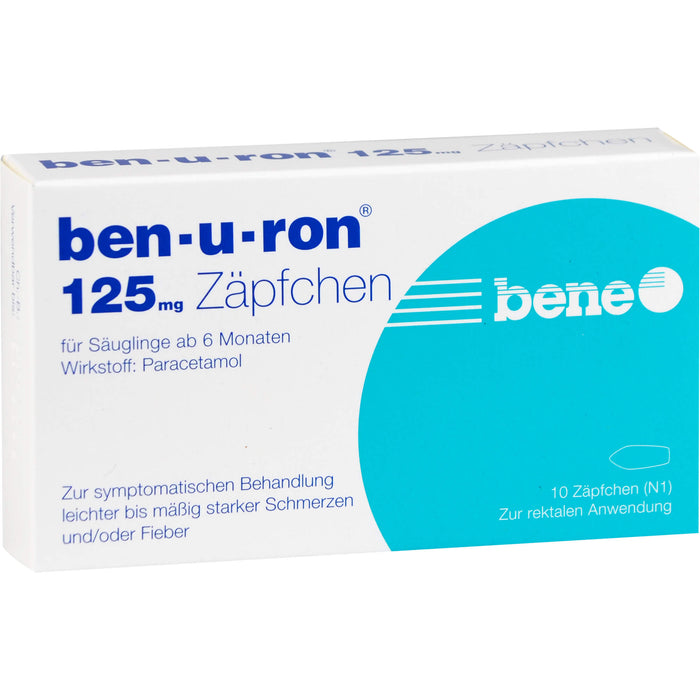 ben-u-ron 125 mg Zäpfchen, 10 pcs. Suppositories