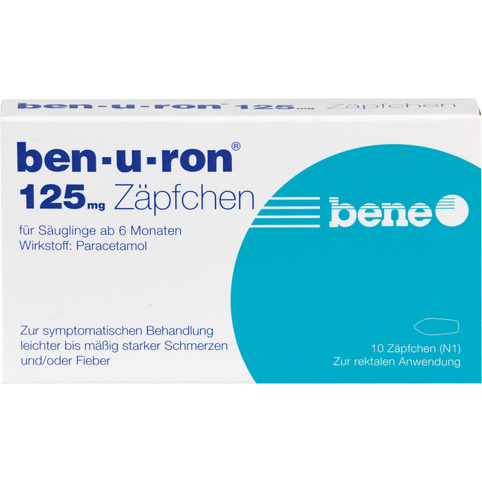 ben-u-ron 125 mg Zäpfchen, 10 pcs. Suppositories