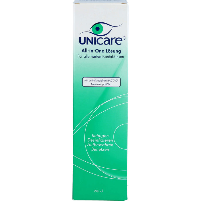 Unicare All-in-One Lösung für harte Kontaktlinsen, 240 ml Solution