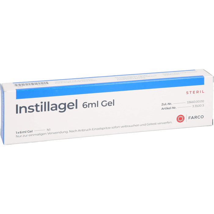 Instillagel steriles Gel, 6 ml Gel