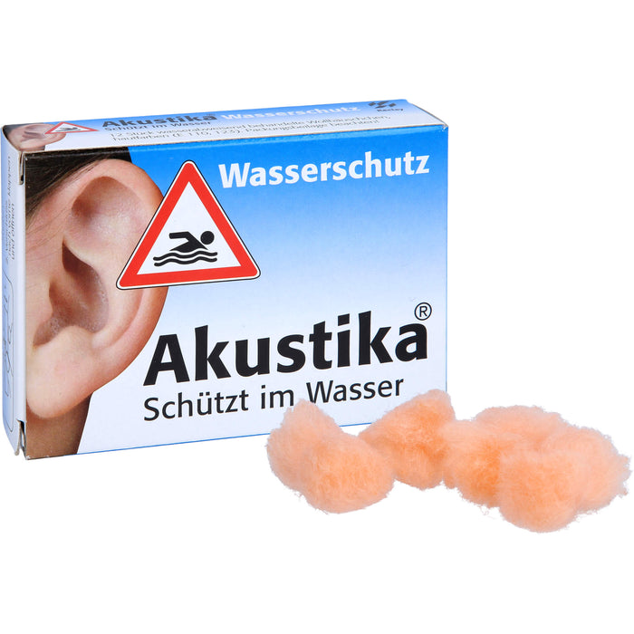 Akustika Wasserschutz Ohrschutz Wollebäuschchen, 1 St. Packung