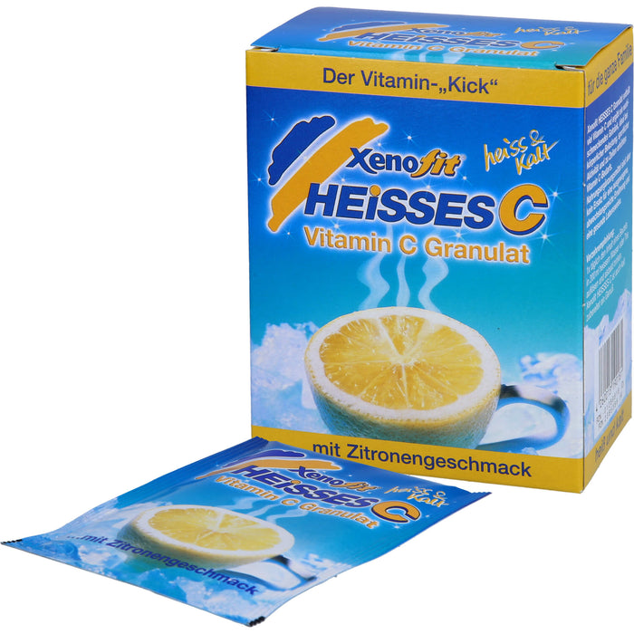 Xenofit Heißes C Vitamin C Granulat mit Zitronengeschmack, 10 pc Sachets