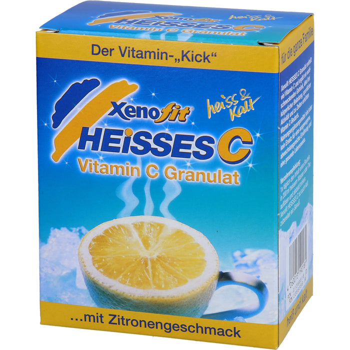 Xenofit Heißes C Vitamin C Granulat mit Zitronengeschmack, 10 St. Beutel