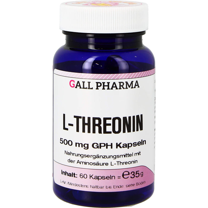 L-THREONIN 500mg, 60 St KAP