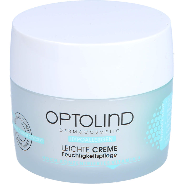 Optolind leichte Creme Feuchtigkeitscreme hypoallergen beruhigt die Haut und spendet Feuchtigkeit, 50 ml Cream